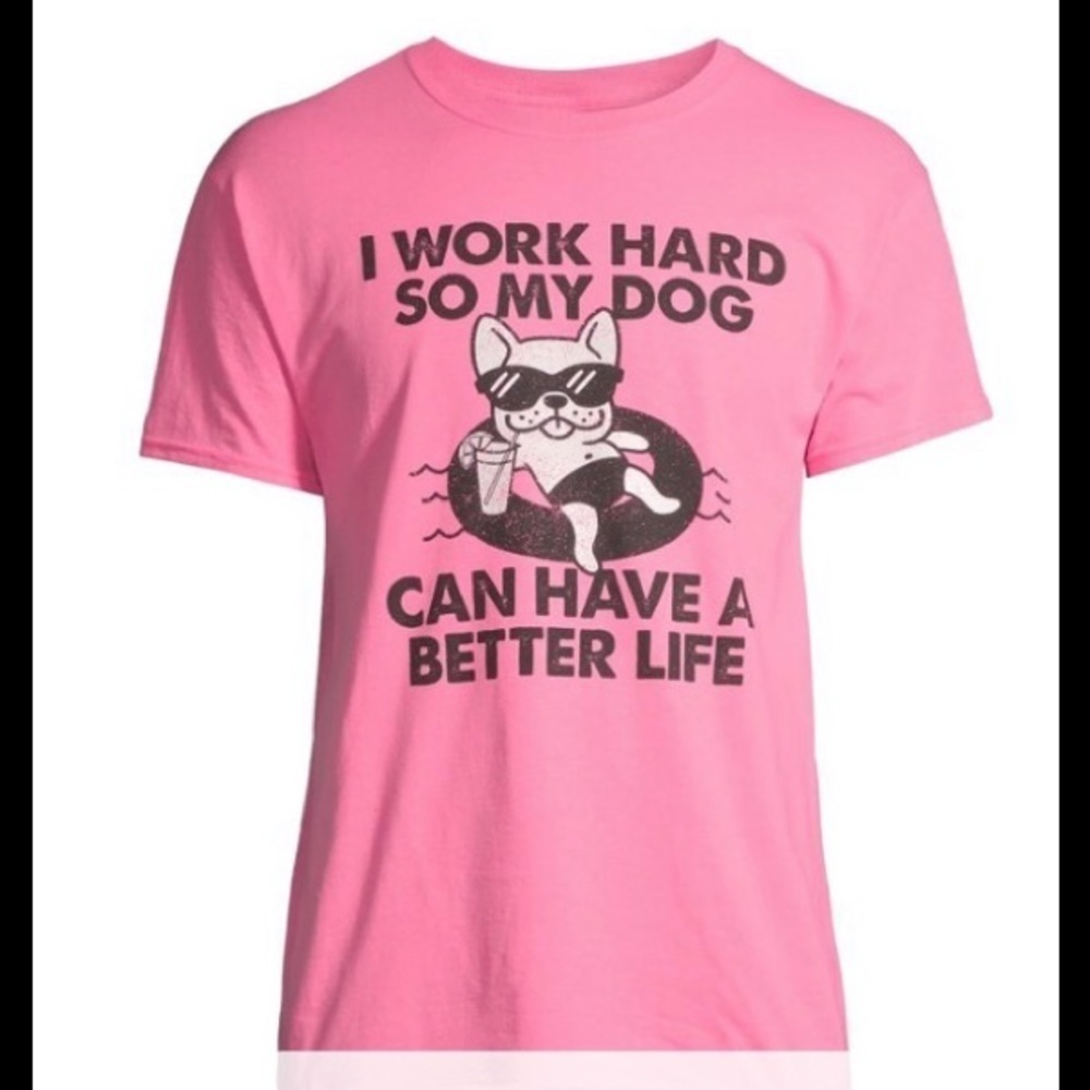 ODM Art Men's / NWOT/ Work For My Dog Graphic T-Shirt/ L